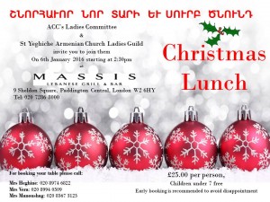 Christmas lunch Jan 2016
